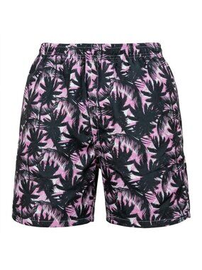 Men's Quick Dry Swim Trunks, Palm Tree Pattern, P35